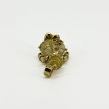 Large Chunky Vintage 9ct Gold Articulated Clown CZ Pendant 375 (1996)
