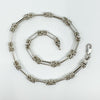 Vintage Sterling Silver Byzantine & Bar Links 16” Chain / Necklace 925 Heavy 29g