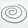 Vintage Sterling Silver 30.5” Belcher Links Chain / Necklace 925
