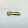 Victorian Antique 18ct Gold 0.50ct Diamond 5x Stone Boat Ring 750 Size N