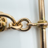 Vintage 9ct Rose Gold 16” Albert Chain Necklace Double Dog Clip T-Bar Charm 39g 