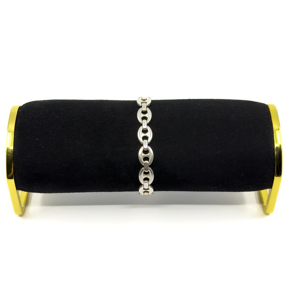 Sterling Silver Chunky Oval Mariner Links 7.8” Bracelet 925