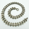 Antique Victorian Silver Reversible Floral Engraved 18" Book Chain 900