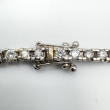 18ct White Gold 4.50ct Diamond Line Tennis Bracelet