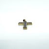 Chunky 9ct Gold CZ Christian Cross Pendant 375