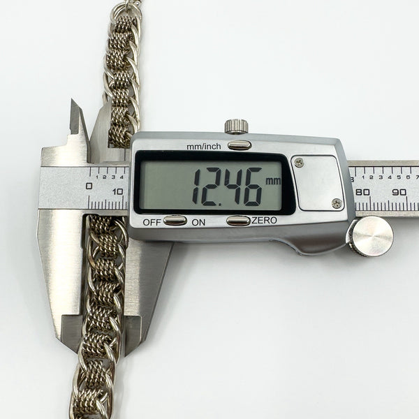 Sterling Silver Chunky Oval Roller Links 9.5” Bracelet & T-Bar Toggle 925 42g