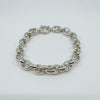 Sterling Silver Chunky Oval Belcher Chain 9.5” Bracelet Unisex 50g