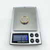 9ct Gold Rainbow Multigem & Diamond Ring Size S Wedding Eternity Engagement 