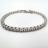 18ct White Gold 4.50ct Diamond Line Tennis Bracelet