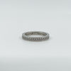 Sterling Silver CZ Full Eternity Stacking Band Ring Size M