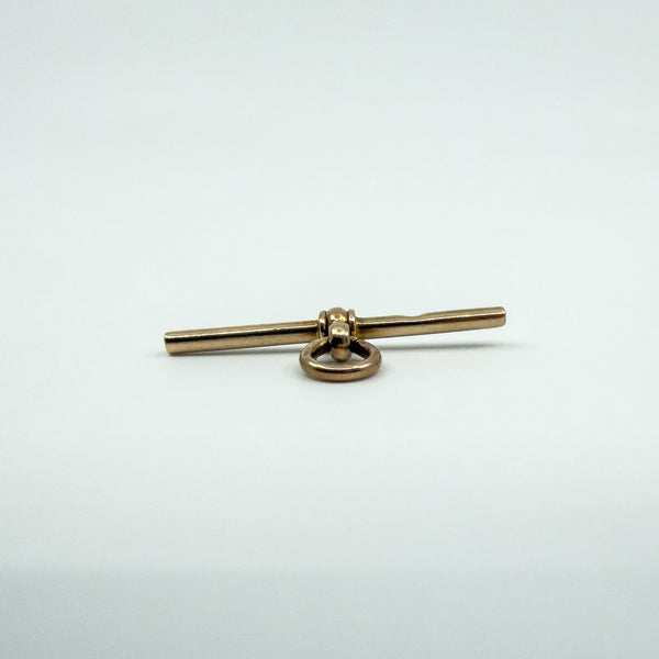 Vintage Antique 9ct Rose Gold T-Bar Pendant 375