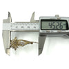 Vintage Silver Filigree Flower Brooch 925