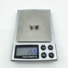Amethyst & CZ Halo Studs in Sterling Silver 925
