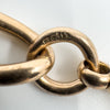 Antique Chunky 9ct Rose Gold Oval Links 8” Bracelet 23g