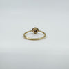 18ct Gold & Platinum Diamond Cluster Flower Ring 750 Size O