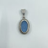 Vintage Sterling Silver Wedgewood Blue Jasper Ware Cameo Pendant 925 (1972)