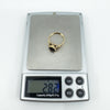 Vintage 9ct Gold 2.50ct Garnet Solitaire Ring Size P (Birmingham 1977)