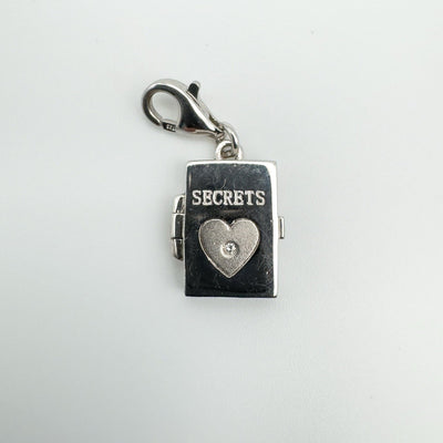 Mini Diamond Photo Locket Pendant / Charm in Sterling Silver 925