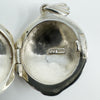 Vintage Chunky Round Celtic Engraved Locket in Sterling Silver 925