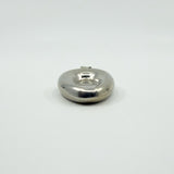 Unusual Chunky Vintage Sterling Silver Oval Perfume / Poison Bottle Pendant 925