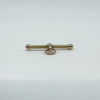 Vintage 9ct Gold Twisted T-Bar Pendant / Charm 375