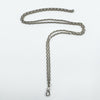 Vintage Sterling Silver 32” Belcher Links Chain & Swivel Dog Clip 925 17g
