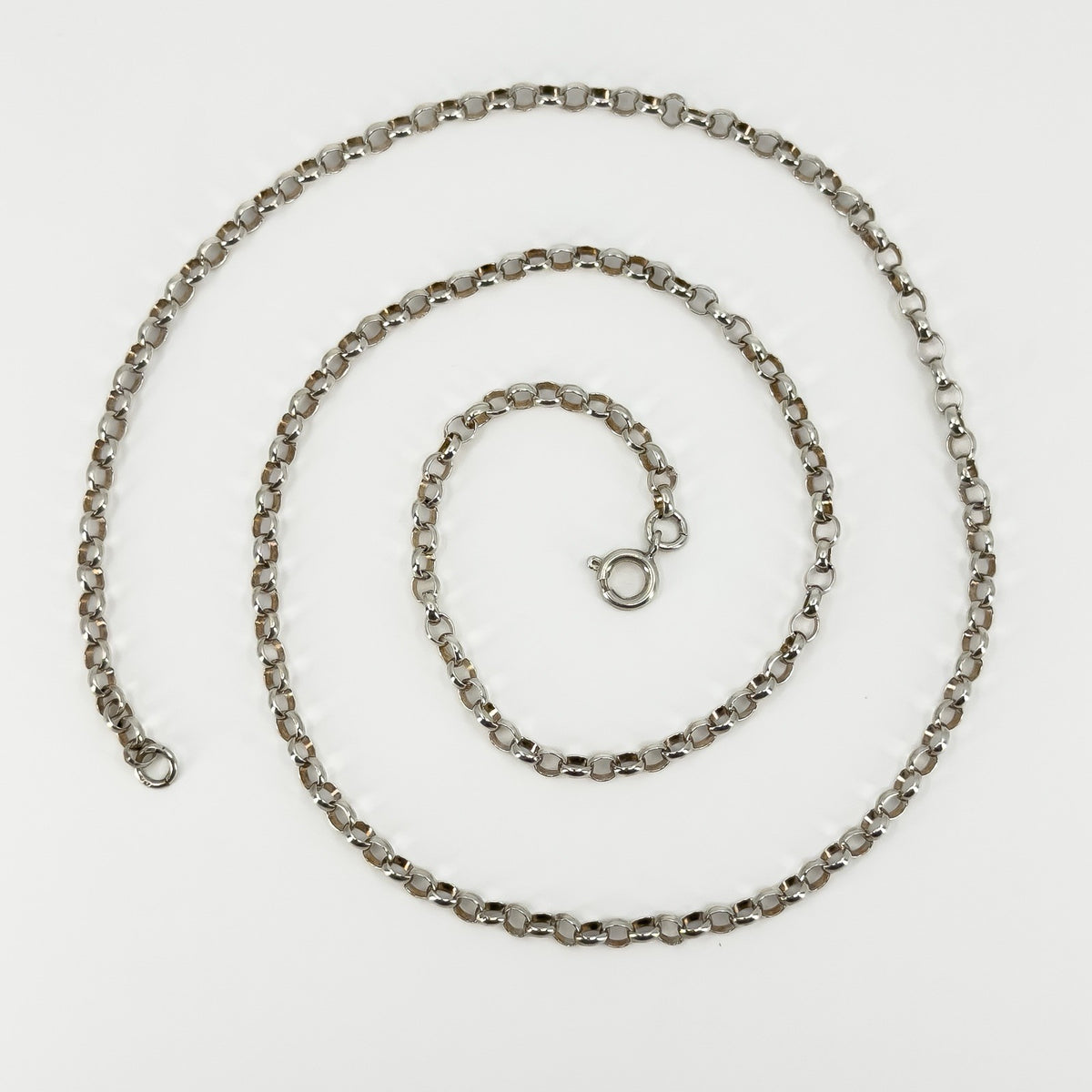 Vintage Sterling Silver 22” Rolo Chain / Necklace 925