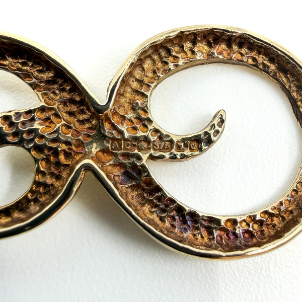 Large Vintage 9ct Gold Initial S Pendant / Charm 375 (London 1988)