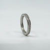 Sterling Silver CZ Full Eternity Stacking Band Ring Size M