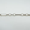 Vintage Sterling Silver 36” Fancy Link Bar & Belcher Chain / Necklace 925 (1993)