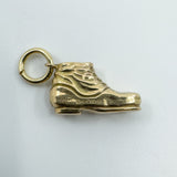 Vintage 9ct Gold Shoe Boot Pendant / Charm 375 (Chester 1957)