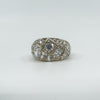 Chunky CZ Multi Stone Ring in Sterling Silver 925 Size T - U 