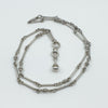 Vintage Sterling Silver Fancy Bar & Ball Links 30” Chain / Necklace 925 50g 