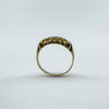 Antique 18ct Gold Diamond & Sapphire Boat Ring 750 Size M - N