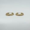 Vintage 14ct Gold Small Chunky Twisted Hoop Earrings 375