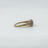 9ct Gold Tanzanite Cluster Ring Size V (Birmingham 2006) 