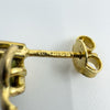 Vintage 9ct Gold Cultured Pearl & Diamond Stud Earrings 375 (1985)