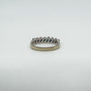 18ct White Gold 0.80ct Sapphire Half Eternity Band / Ring 750 Size N Wedding