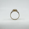 Vintage 9ct Gold Small Left Facing Carved Cameo Ring 375 Size P 