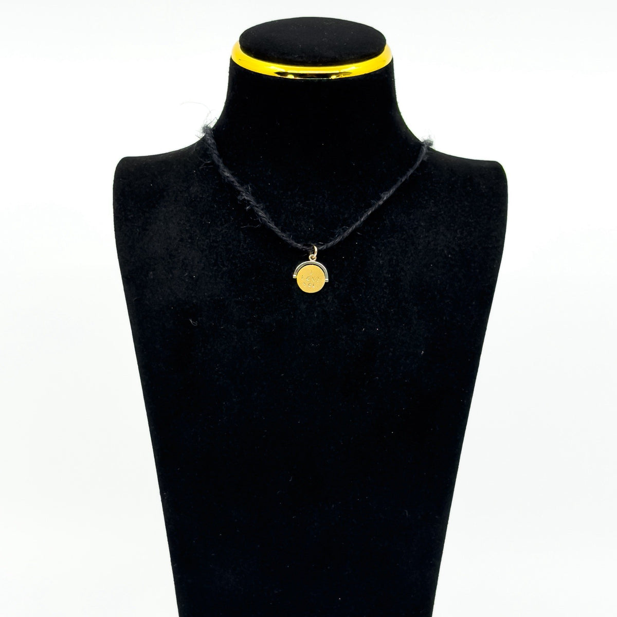 Tiny Vintage (1974) 9ct Gold Spinning I LOVE YOU Fob / Pendant 375