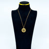 Large Antique 9ct Rose Gold Photo Locket & 19" Chain 375 (Birm 1886)