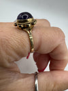 Vintage 9ct Amethyst Solitaire Ring Size