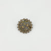 Antique Victorian Aesthetic Sterling Silver Yellow & Rose Gold Floral Brooch 925