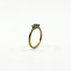 Vintage 18ct Gold 0.30ct Diamond Trilogy Ring 750 Size Q