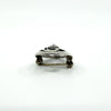 Vintage Sterling Silver Amethyst Oval Rose & Vine Brooch 925