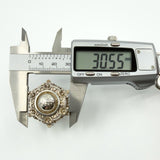 Antique Victorian Aesthetic Sterling Silver Brooch 925
