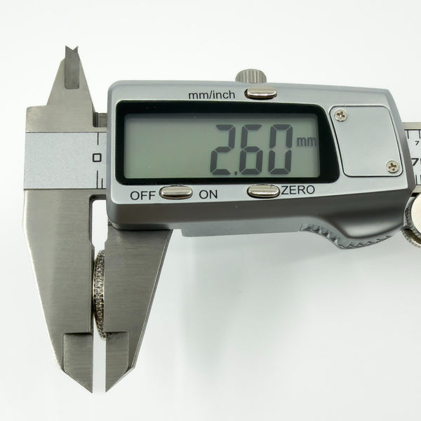 9ct White Gold 0.11ct Diamond Skinny Band / Ring 375 Size M Wedding Eternity