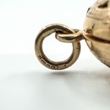 Vintage 9ct Rose Gold Large Chunky Oval Engraved Open Work Locket Pendant 375