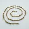 Vintage 9ct Gold 24” Bar & Twisted Links Chain / Necklace 37.5g Fancy Link 1992