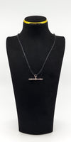 Antique Large 9ct Rose Gold T-Bar Pendant / Charm 375
